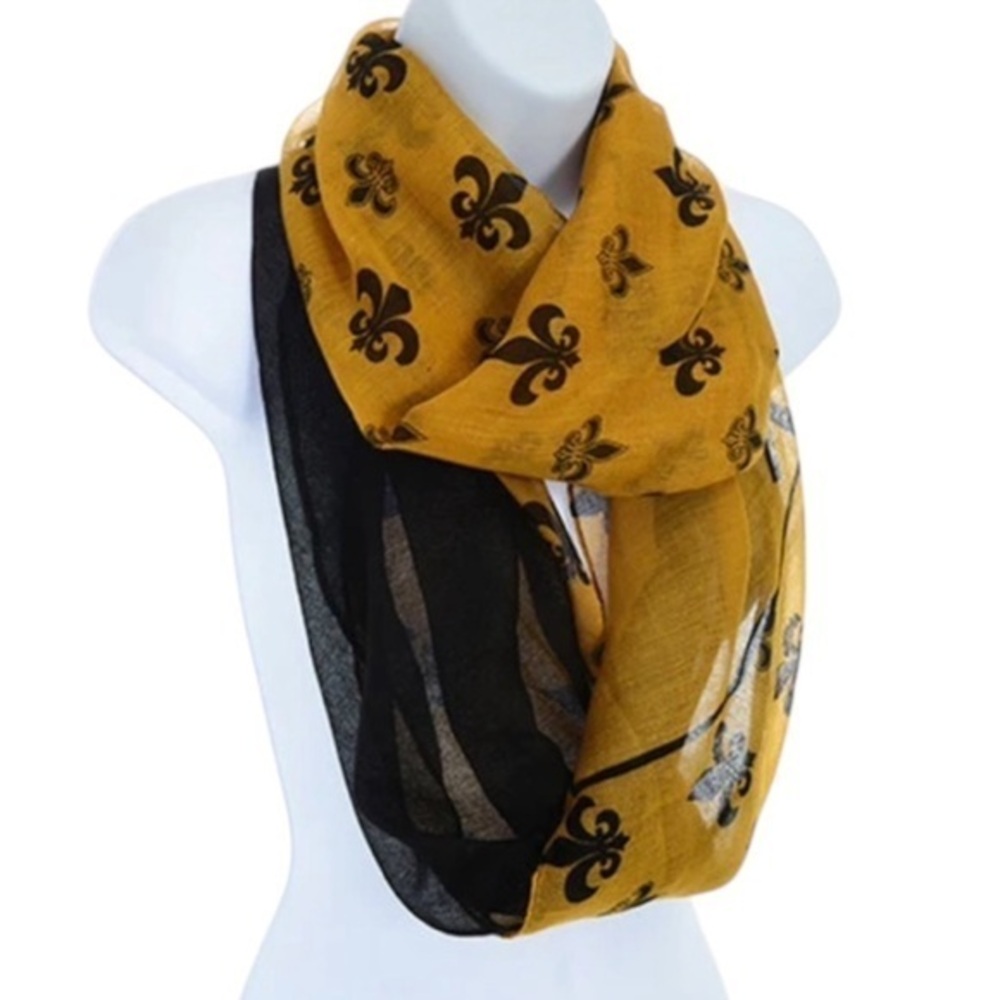 Fleur de Lis New Orleans Saints Infinity Scarf